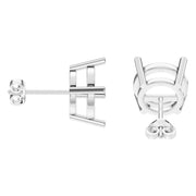 Solitaire Stud Earrings - Round 11mm