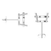 Solitaire Stud Earrings - Round 11mm