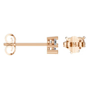 Three Stone Earrings - Round 2.8mm