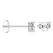 Three Stone Earrings - Round 2.8mm