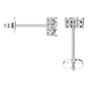 Three Stone Earrings - Round 2.8mm