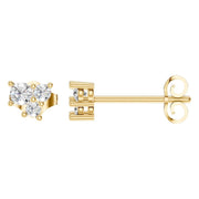 Three Stone Earrings - Round 2.8mm