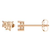 Three Stone Earrings - Round 2.8mm