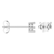 Three Stone Earrings - Round 2.8mm