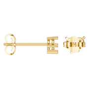 Three Stone Earrings - Round 2.8mm