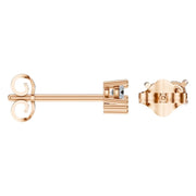 Three Stone Earrings - Round 2.8mm