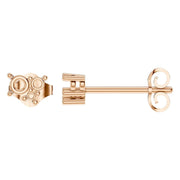 Three Stone Earrings - Round 2.8mm