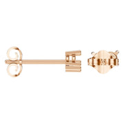 Three Stone Earrings - Round 2.8mm