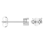 Three Stone Earrings - Round 2.8mm