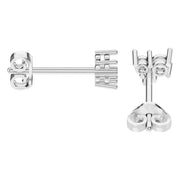 Three Stone Earrings - Round 2.8mm