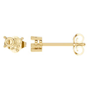 Three Stone Earrings - Round 2.8mm