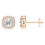 Halo Cushion Studs