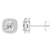 Halo Cushion Studs