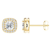 Halo Cushion Studs