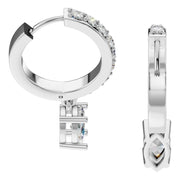 Accented Drop Earrings - Marquise 7.2x5.1mm