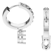 Accented Drop Earrings - Marquise 7.2x5.1mm