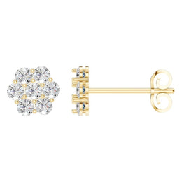 Round Cluster Studs