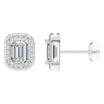 Emerald Halo Studs