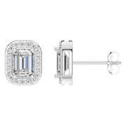 Emerald Halo Studs