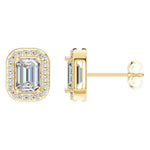 Emerald Halo Studs