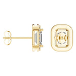 Emerald Halo Studs