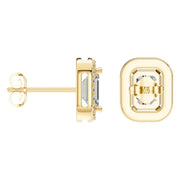 Emerald Halo Studs