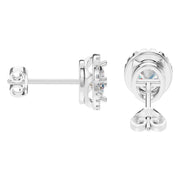 Oval Halo Studs