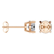 Solitaire Stud Earrings - Round 6,75mm