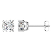 Solitaire Stud Earrings - Round 6,75mm