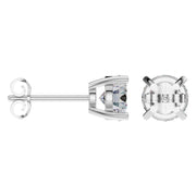 Solitaire Stud Earrings - Round 6,75mm