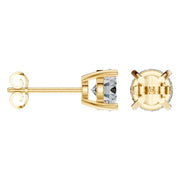 Solitaire Stud Earrings - Round 6,75mm
