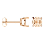Solitaire Stud Earrings - Round 6,75mm
