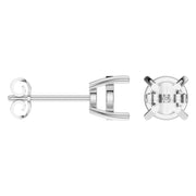 Solitaire Stud Earrings - Round 6,75mm