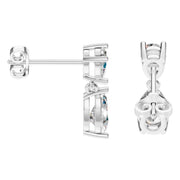 Two Stone Earrings - Pear 8x5mm