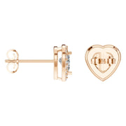 Halo Heart Studs
