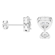 Halo Heart Studs