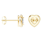 Halo Heart Studs