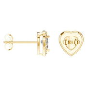 Halo Heart Studs
