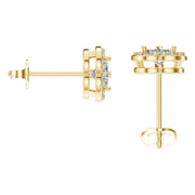 Halo Heart Studs