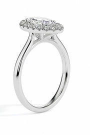 Fala Solitaire Halo Marquise Ring-Dileti