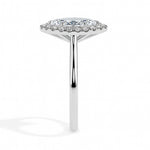 Fala Solitaire Halo Marquise Ring-Dileti