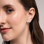 Federica Solitaire Round Earrings-Dileti