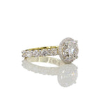 Halo Side Stone Ring-Dileti