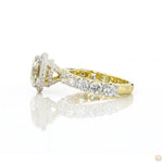 Halo Side Stone Ring-Dileti