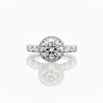 Halo Side Stone Ring-Dileti