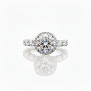 Halo Side Stone Ring-Dileti