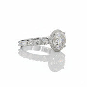 Halo Side Stone Ring-Dileti