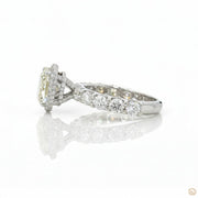 Halo Side Stone Ring-Dileti