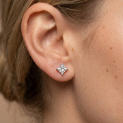 Kate Solitaire Princess Earrings