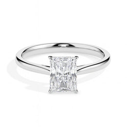 Larissa Solitaire Radiant Ring-Dileti